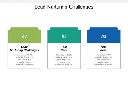 Lead nurturing challenges ppt powerpoint presentation summary information cpb