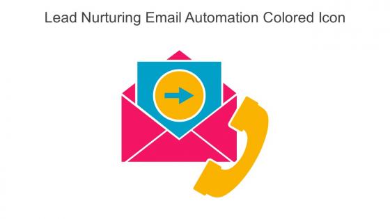 Lead Nurturing Email Automation Colored Icon In Powerpoint Pptx Png And Editable Eps Format