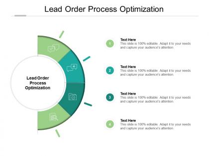 Lead order process optimization ppt powerpoint presentation icon structure cpb