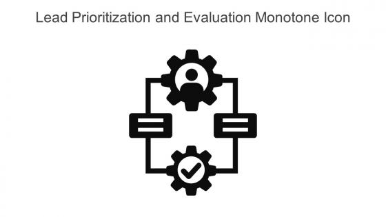 Lead Prioritization And Evaluation Monotone Icon In Powerpoint Pptx Png And Editable Eps Format