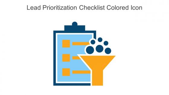 Lead Prioritization Checklist Colored Icon In Powerpoint Pptx Png And Editable Eps Format