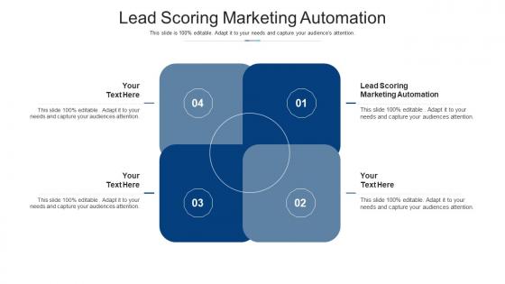 Lead scoring marketing automation ppt powerpoint presentation infographics cpb