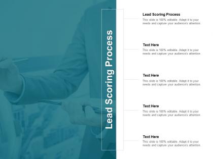 Lead scoring process ppt powerpoint presentation infographic template visuals cpb