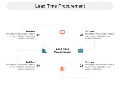 Lead time procurement ppt powerpoint presentation infographic template ideas cpb