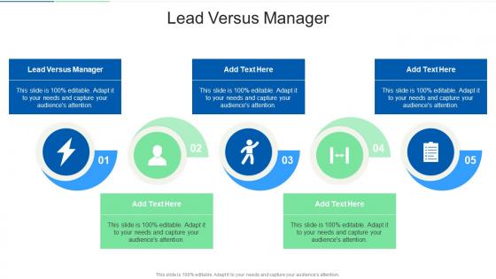 Lead Versus Manager In Powerpoint And Google Slides Cpb