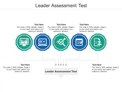 Leader assessment test ppt powerpoint presentation outline introduction cpb