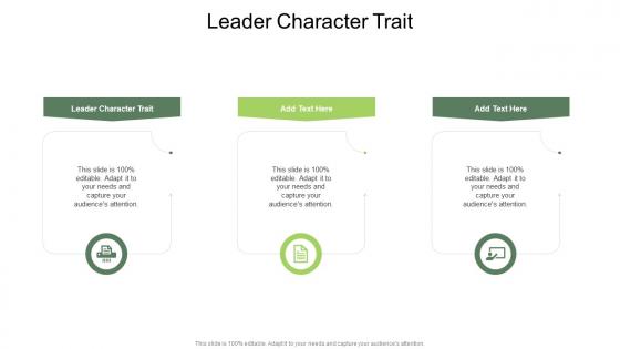 Leader Character Trait In Powerpoint And Google Slides Cpb
