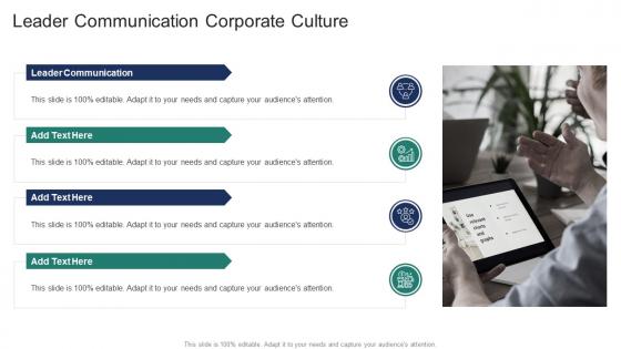 Leader Communication Corporate Culture In Powerpoint And Google Slides Cpb
