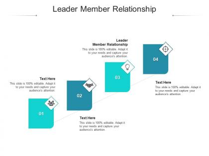 Leader member relationship ppt powerpoint presentation show graphics template cpb