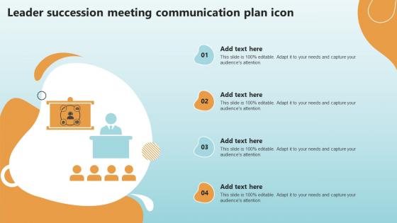 Leader Succession Meeting Communication Plan Icon