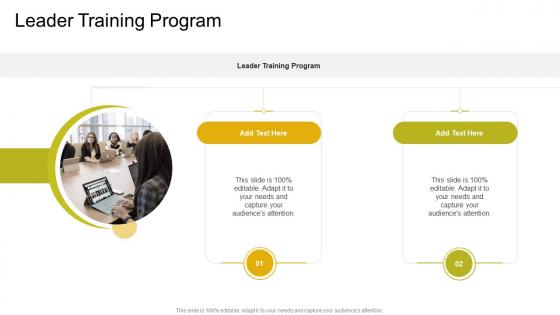 Leader Training Program In Powerpoint And Google Slides Cpb