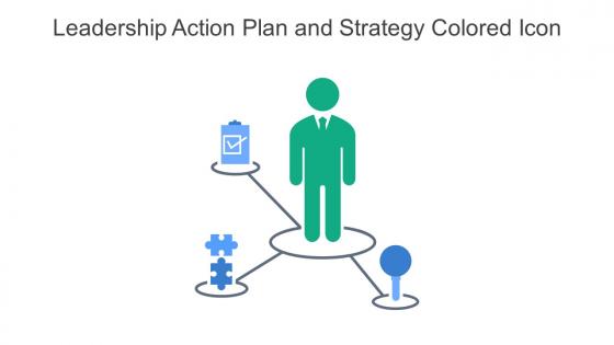 Leadership Action Plan And Strategy Colored Icon In Powerpoint Pptx Png And Editable Eps Format