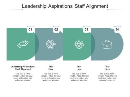Leadership aspirations staff alignment ppt powerpoint presentation model slide portrait cpb
