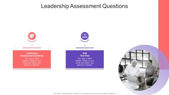 Leadership Assessment Questions In Powerpoint And Google Slides Cpb