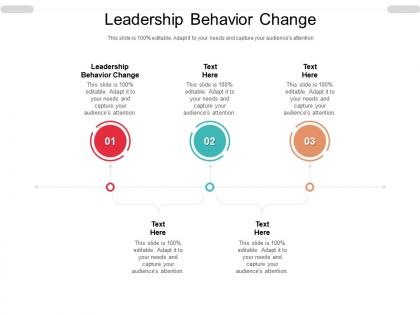 Leadership behavior change ppt powerpoint presentation portfolio graphic images cpb