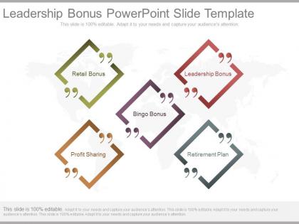 Leadership bonus powerpoint slide template