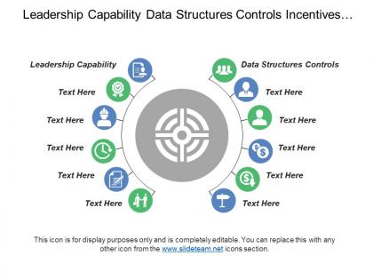 Leadership capability data structures controls incentives rewards target setting