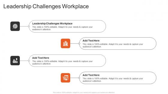Leadership Challenges Workplace In Powerpoint And Google Slides Cpb
