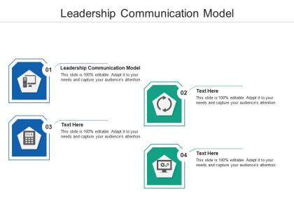 Leadership communication model ppt powerpoint presentation file graphics cpb