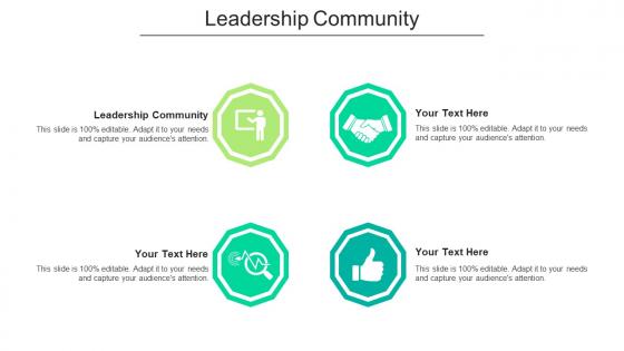 Leadership community ppt powerpoint presentation infographics display cpb