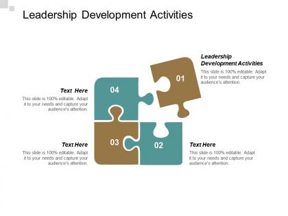 Leadership development activities ppt powerpoint presentation pictures portfolio cpb