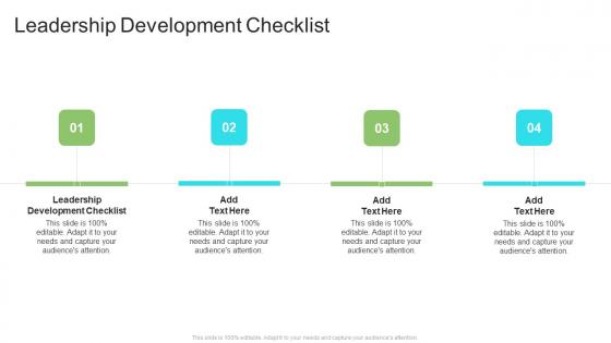 Leadership Development Checklist In Powerpoint And Google Slides Cpb