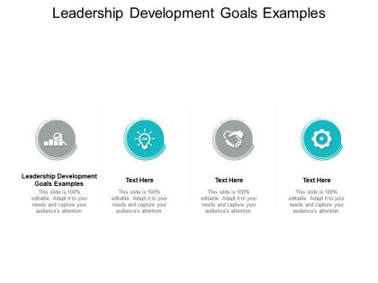 Leadership development goals examples ppt powerpoint presentation model cpb