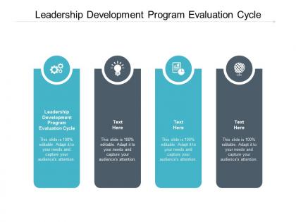 Leadership development program evaluation cycle ppt powerpoint presentation file example introduction cpb