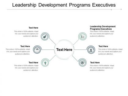 Leadership development programs executives ppt powerpoint presentation model design cpb