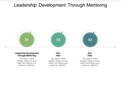 Leadership development through mentoring ppt powerpoint presentation gallery graphic cpb