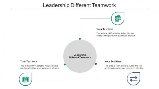 Leadership different teamwork ppt powerpoint presentation icon format cpb