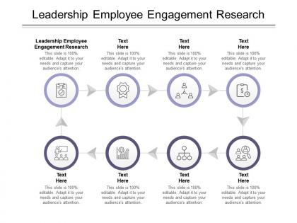 Leadership employee engagement research ppt powerpoint presentation slides inspiration cpb