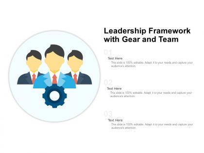 Leadership framework with gear and team