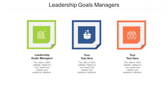 Leadership goals managers ppt powerpoint presentation portfolio vector cpb