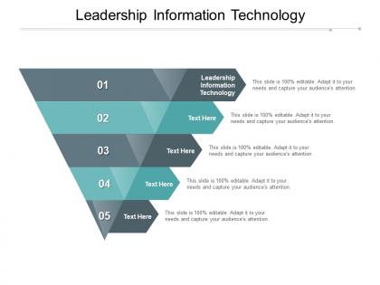 Leadership information technology ppt powerpoint presentation infographic cpb