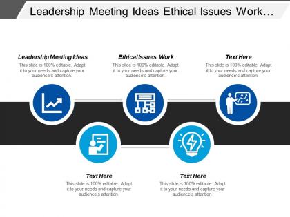 Leadership meeting ideas ethical issues work digital leadership cpb