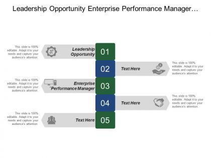 Leadership opportunity enterprise performance manager enterprise applications human resources