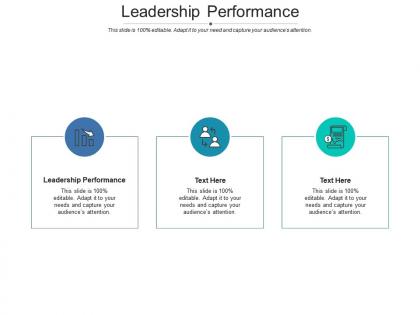 Leadership performance ppt powerpoint presentation model slide cpb
