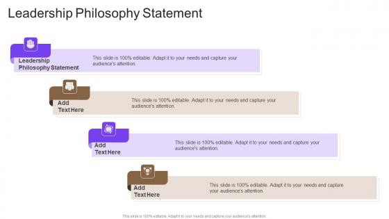 Leadership Philosophy Statement In Powerpoint And Google Slides Cpb