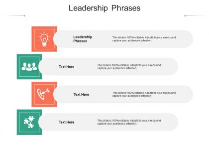 Leadership phrases ppt powerpoint presentation slides graphics cpb