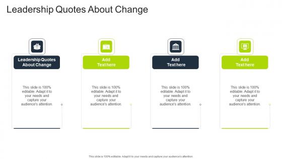 Leadership Quotes About Change In Powerpoint And Google Slides Cpb