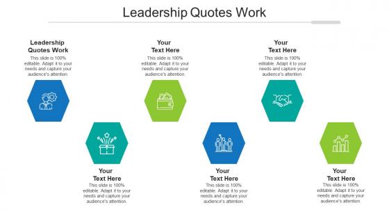 Leadership quotes work ppt powerpoint presentation infographic template background cpb