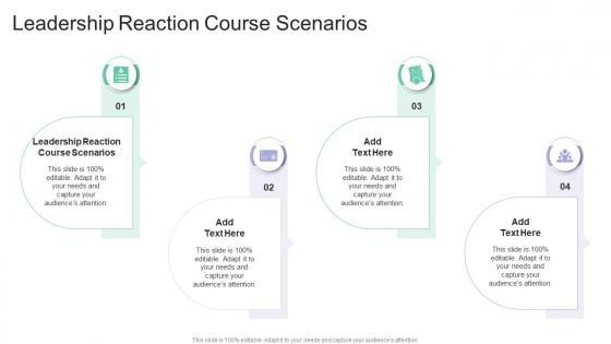 Leadership Reaction Course Scenarios In Powerpoint And Google Slides Cpb