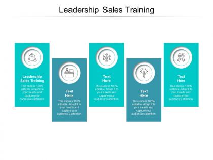 Leadership sales training ppt powerpoint presentation structure cpb