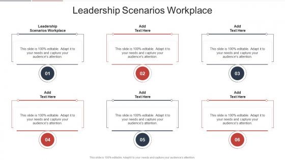 Leadership Scenarios Workplace In Powerpoint And Google Slides Cpb