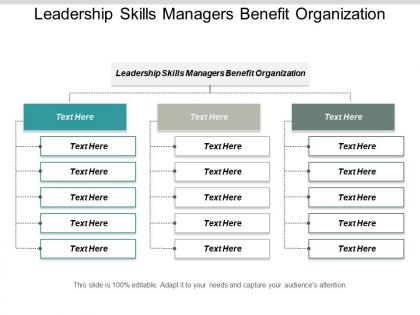 Leadership skills managers benefit organization ppt powerpoint presentation summary rules cpb