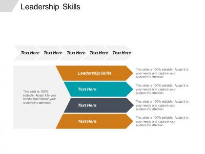 Leadership skills ppt powerpoint presentation file skills cpb