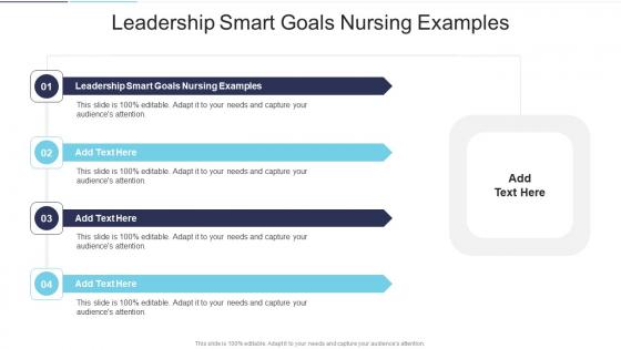Leadership Smart Goals Nursing Examples In Powerpoint And Google Slides Cpb