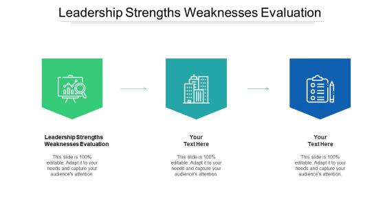 Leadership Strengths Weaknesses Evaluation Ppt Powerpoint Presentation Visual Aids Outline Cpb