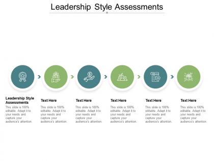 Leadership style assessments ppt powerpoint presentation outline example introduction cpb